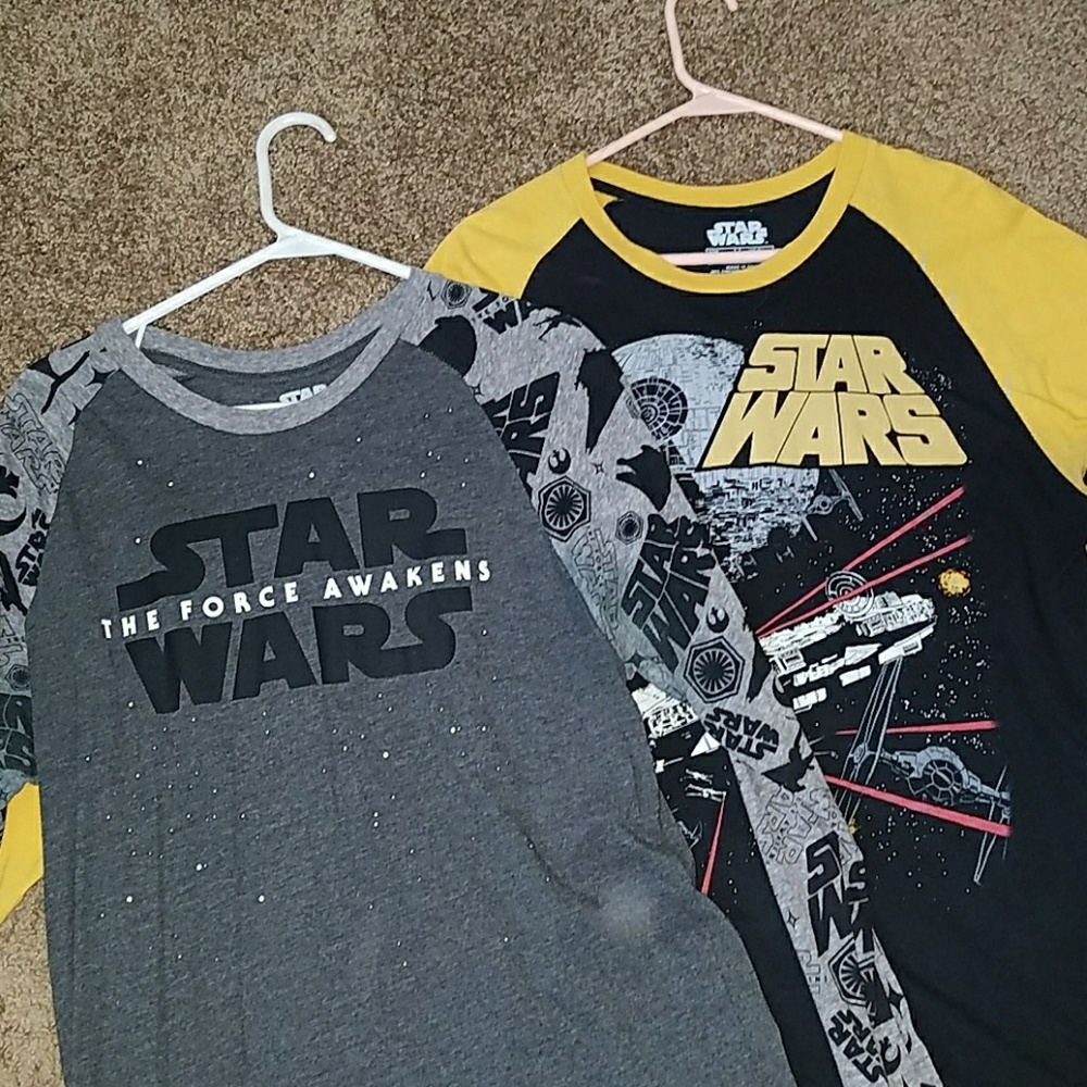 2 Star wars Long sleeve T's